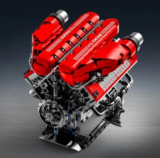 Stavebnica motora V12, 1607 dielikov