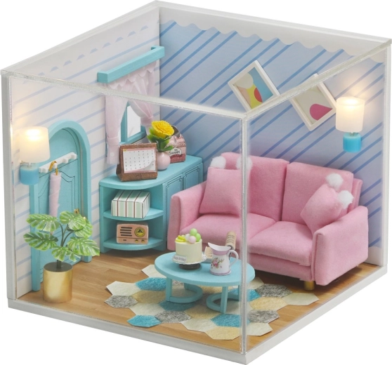 Miniatúra domčeka Slnečná obývacia izba