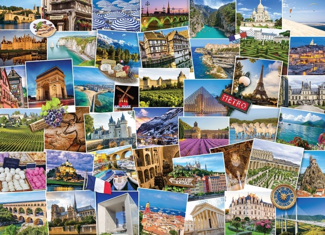 Puzzle Cestovateľ - Francúzsko 1000 dielikov od Eurographics