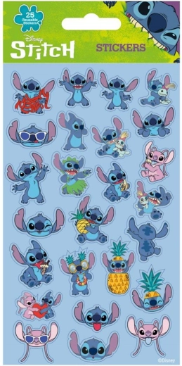 samolepky lilo a stitch modré 25 ks