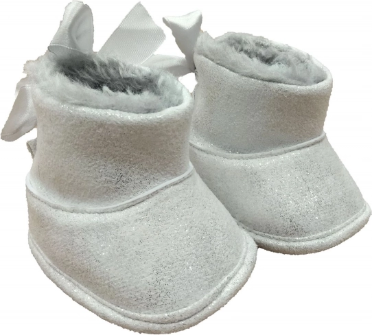 Antonio Juan topánky pre bábiku – strieborné čižmičky