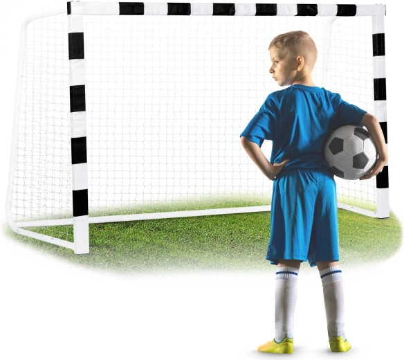 Futbalová bránka Neo-Sport 180 × 120 × 60 cm čierno-biela