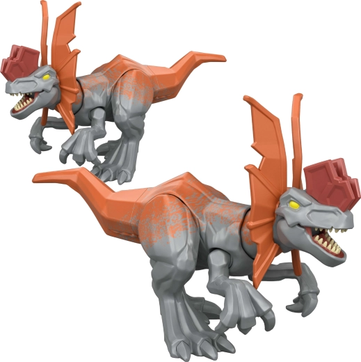 Mattel Jurassic World Mayhem Mix-Ups figúrka dilofosaurus 2 v 1