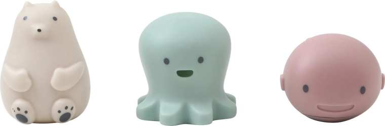 Hračky do vody Shnuggle Bath Buddies – chobotnica, veľryba a ľadový medveď