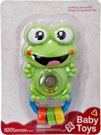 Hrkálka pre bábätko žabka so svetlom