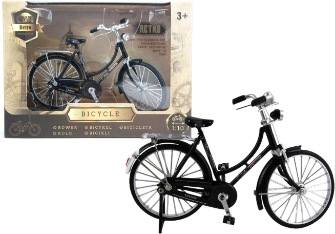 Zberateľský kovový retro model bicykla Dromader Welly 1:10