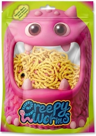 STNUX Creepy worms – senzorické červíky žlté