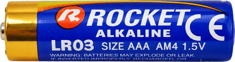 Alkalické batérie Rocket AAA (LR03) 1,5 V - balenie 300 ks (30×10 ks)