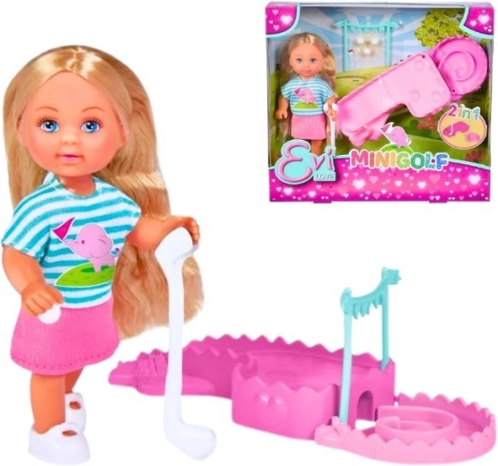 Bábika Evička minigolf set