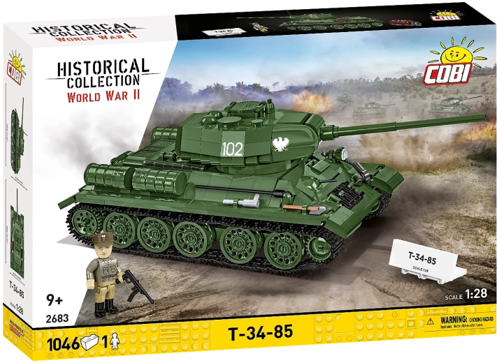Cobi stavebnica tanku T-34-85 2 v 1 v mierke 1:28