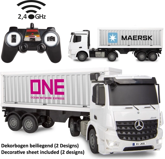 RC kontajnerové nákladné vozidlo Mercedes-Benz Arocs 1:26 s ovládaním 2,4 GHz