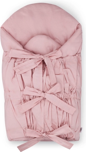 Petite&Mars šnurovacia zavinovačka Nurse s kokosovou vložkou dusty pink 75 × 75 cm