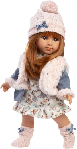 Realistická bábika s mäkkým látkovým telom 35 cm Llorens NICOLE