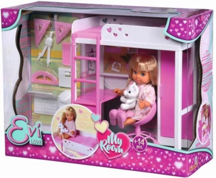 Evi Love môj pokoj – loftová posteľ s písacím stolom a doplnkami