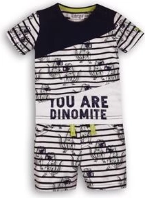 Dirkje detský dvojdielny set Sunny You are dinomite navy-white