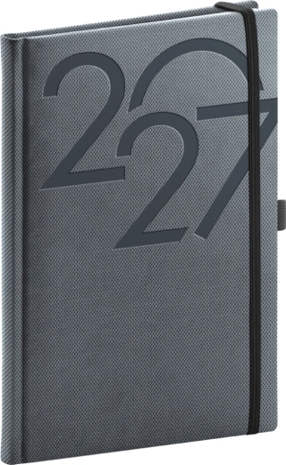 Notique týždenný diár Ajax 2027 čierny 15 × 21 cm