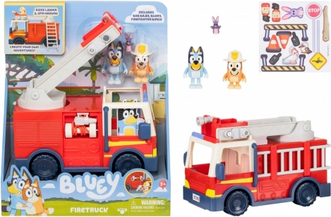 Bluey hasičské auto s figúrkami