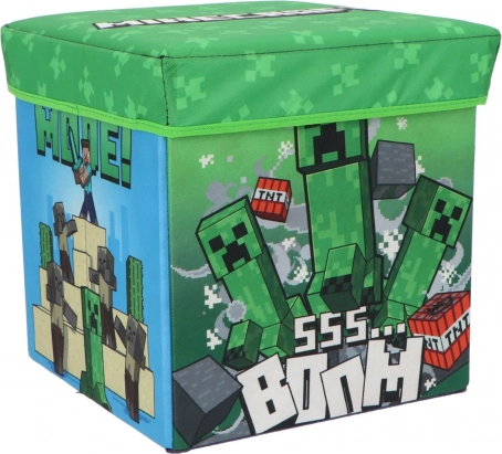 Skladací úložný box a taburet COZY NOXXIEZ Minecraft