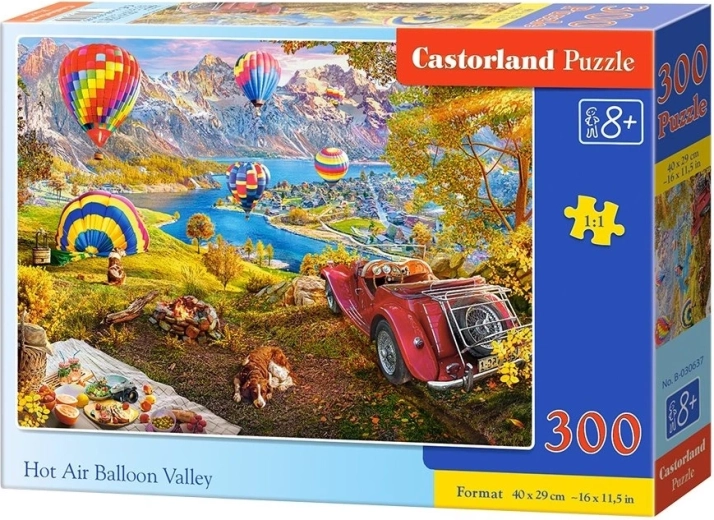 Puzzle Castorland Údolie teplovzdušných balónov 300 dielikov