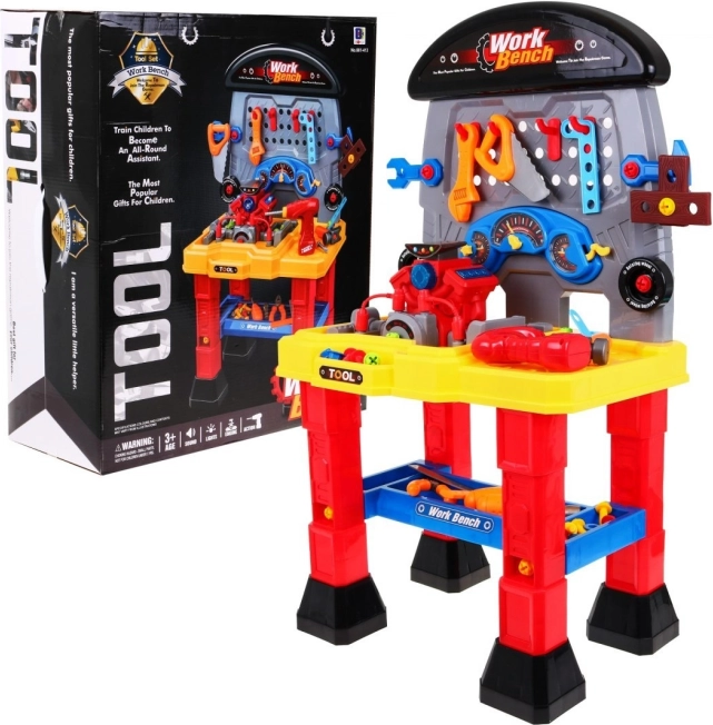 Detská dielňa s motorom a svetelnými efektmi