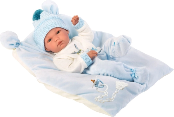 Llorens New Born chlapček – realistická bábika s celovinylovým telom 35 cm