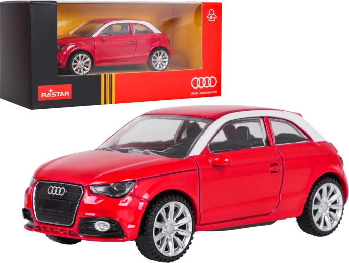 Kovový model Audi A1 RASTAR v mierke 1:43, červený