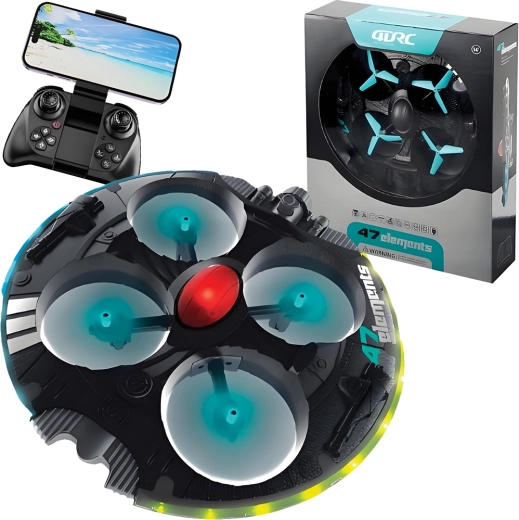 RC dron s Wi‑Fi kamerou a efektom hmlenia