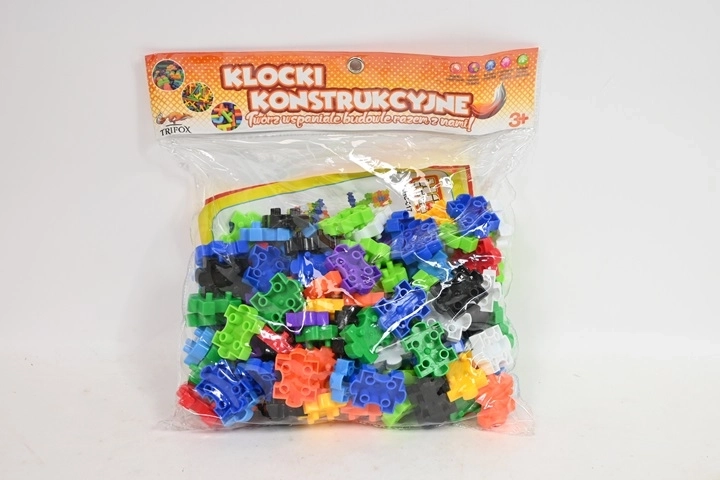 Puzzle stavebnica – farebné konštrukčné kocky 130 ks