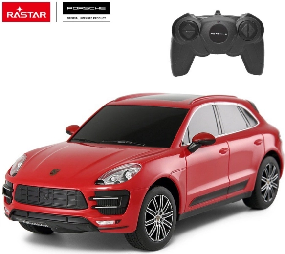 Rastar Porsche Macan Turbo RC auto na diaľkové ovládanie 1:24 červené