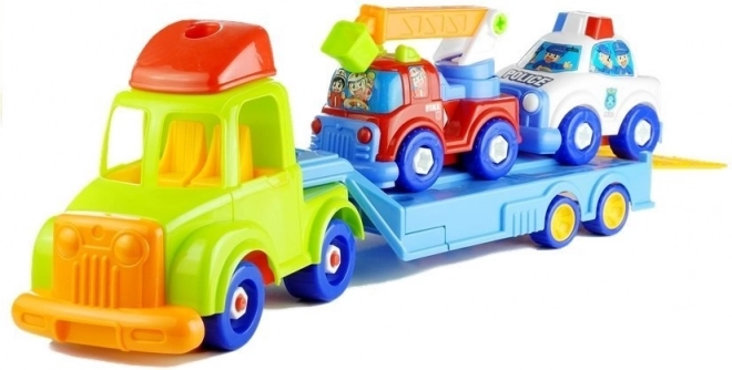 Rozkladacia autodoprava na prepravu vozidiel