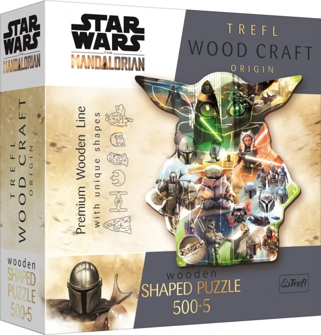 Drevené puzzle TREFL The Mandalorian: Záhadný Grogu