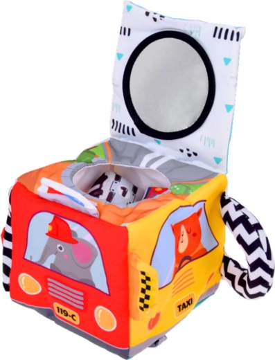 Zrkadielko a šuštivé prvky pre zmyslové objavovanie