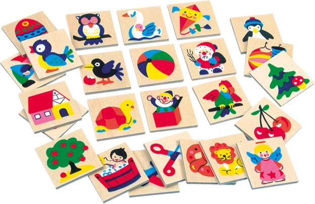 Bino drevené obrázkové značky pre škôlky