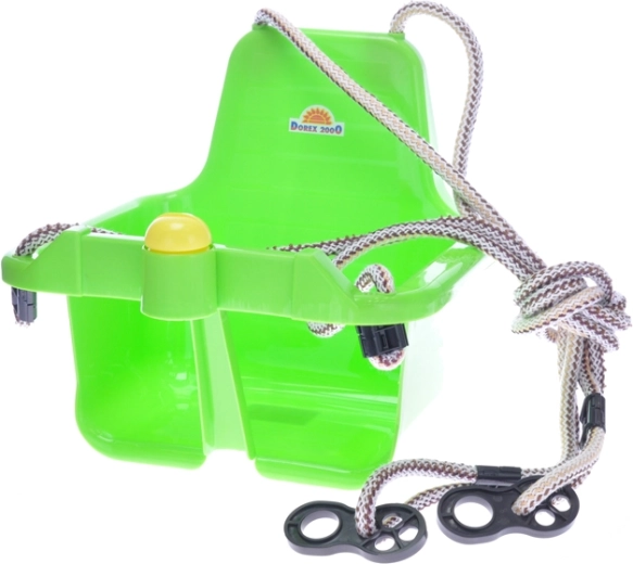 Detská hojdačka s klaksónom, zelená (18+ mesiacov)