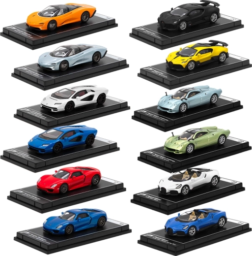 Kovová kolekcia hypercarov – 12 modelov