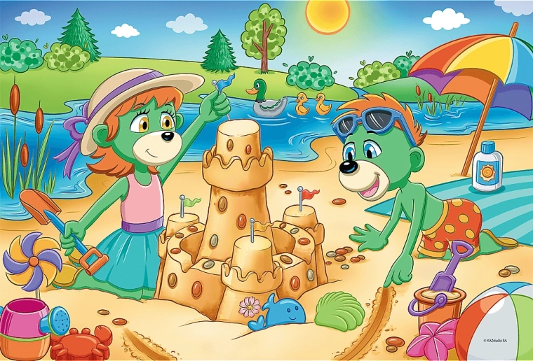 Puzzle Rodina Treflíkovcov 100 dielikov Deň Treflíkovcov Trefl