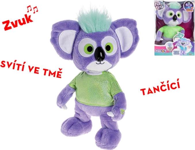 Tancujúca plyšová koala Holly so zvukom, svietiaca v tme, 36 cm