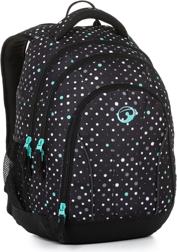 Bagmaster Supernova 23 študentský batoh čierno-tyrkysový