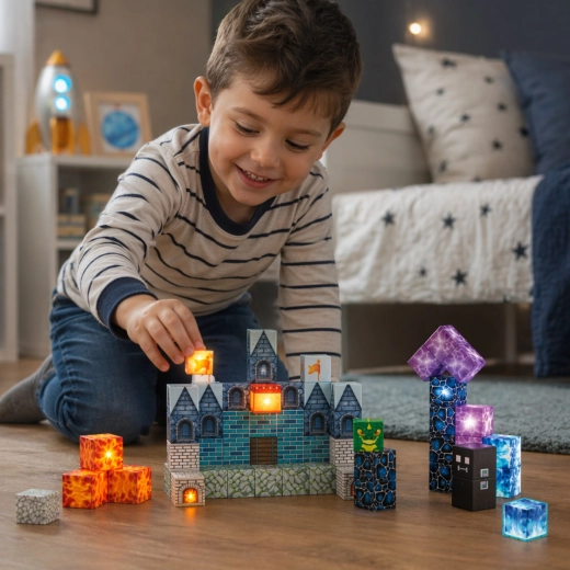 Svietiace kocky pre magický efekt