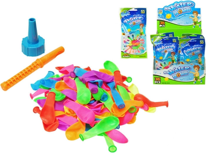 Vodné bomby – sada 100 balónikov s nadstavcom na plnenie
