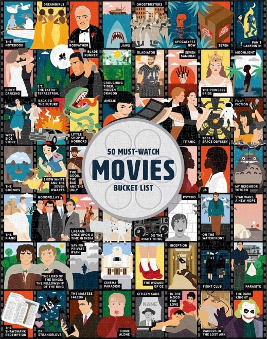 puzzle bucket list: 50 filmov, ktoré musíte vidieť – 1000 dielikov
