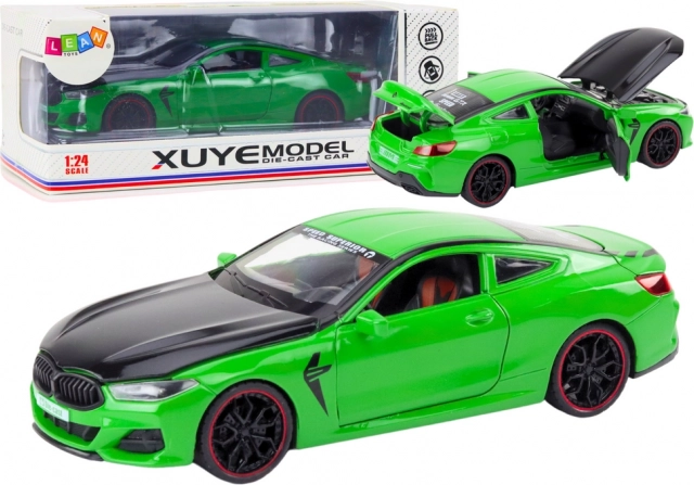 Športové auto 1:24 s trecím pohonom a otváracími prvkami