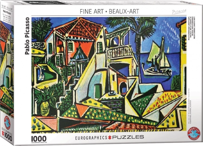 Puzzle Stredomorská krajina 1000 dielikov EUROGRAPHICS