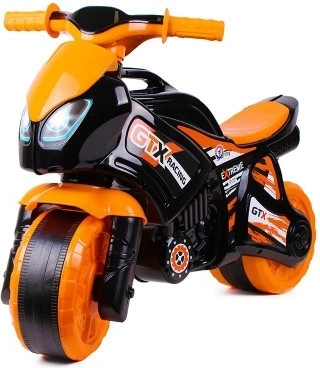 Detská odrážka motorka GTX Racing oranžovo-čierna