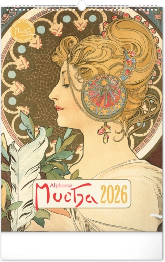 Nástenný kalendár Alfons Mucha 2026
