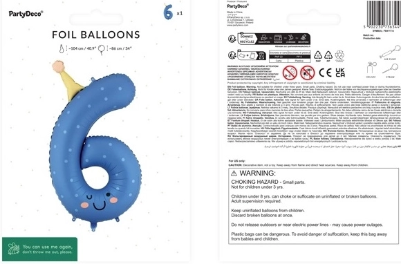 Nafúknutie vzduchom aj héliom + slamka v balení