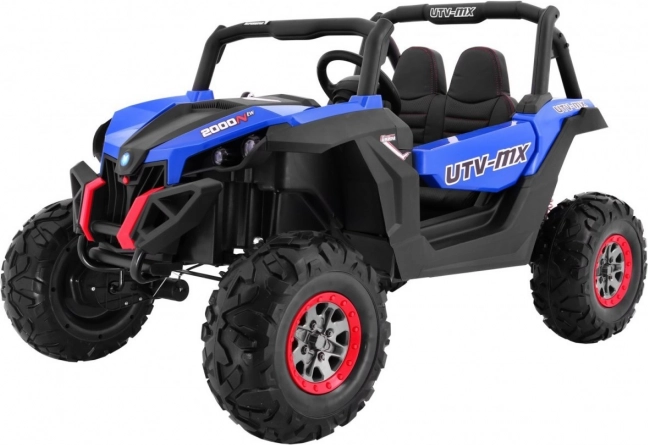 detské elektrické auto buggy superstar 4x4 s mp4, diaľkovým ovládaním a led, modré