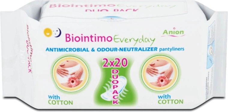 Biointimo Anion duo pack intímne slipové vložky na každý deň 40 ks