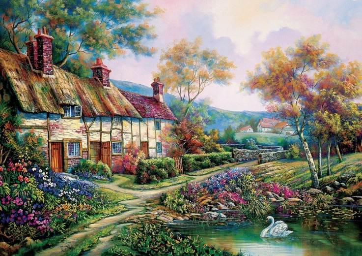 Puzzle Jarná záhrada 1500 dielikov ART PUZZLE