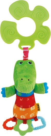 K’S KIDS textilný krokodíl KrokoBloko s úchytom na kočík